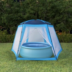 Sonata Палатка за басейн, текстил, 500x433x250 см, синя - Басейни и Спа