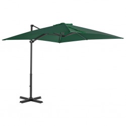Sonata Градински чадър чупещо рамо с алуминиев прът 250x250 см зелен - Сенници и Чадъри