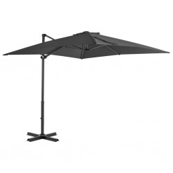 Sonata Градински чадър чупещо рамо алуминиев прът 250x250 см антрацит - Сенници и Чадъри