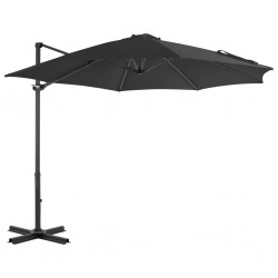 Sonata Градински чадър чупещо рамо алуминиев прът 300 см антрацит - Сенници и Чадъри