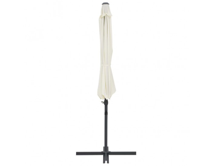 Sonata Градински чадър чупещо рамо и стоманен прът 300 см пясъчен -