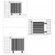 Sonata Вертикална тента за балкон мултифункционална 150х200 см черна -