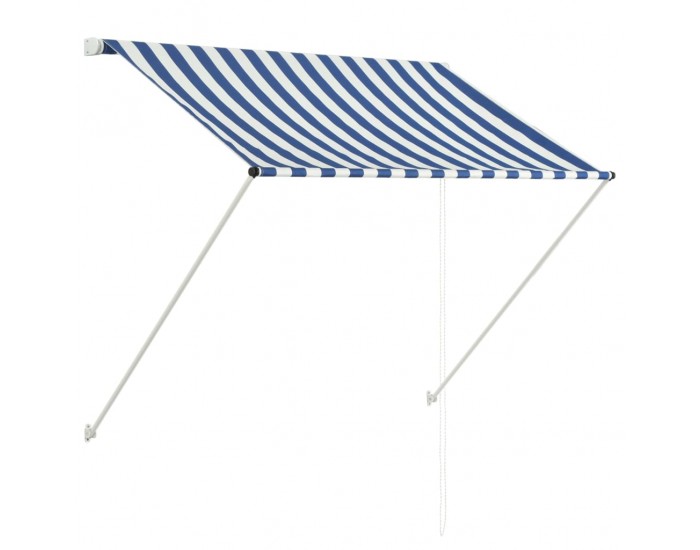 Sonata Сенник с падащо рамо, 150x150 см, синьо и бяло -