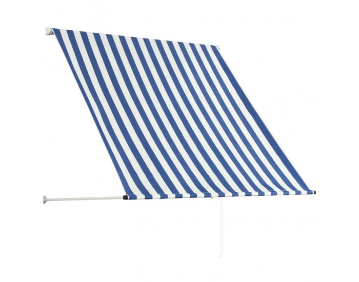 Sonata Сенник с падащо рамо, 150x150 см, синьо и бяло -