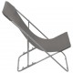 Sonata Сгъваеми плажни столове, 2 бр, стомана и оксфорд тъкан, сиви -