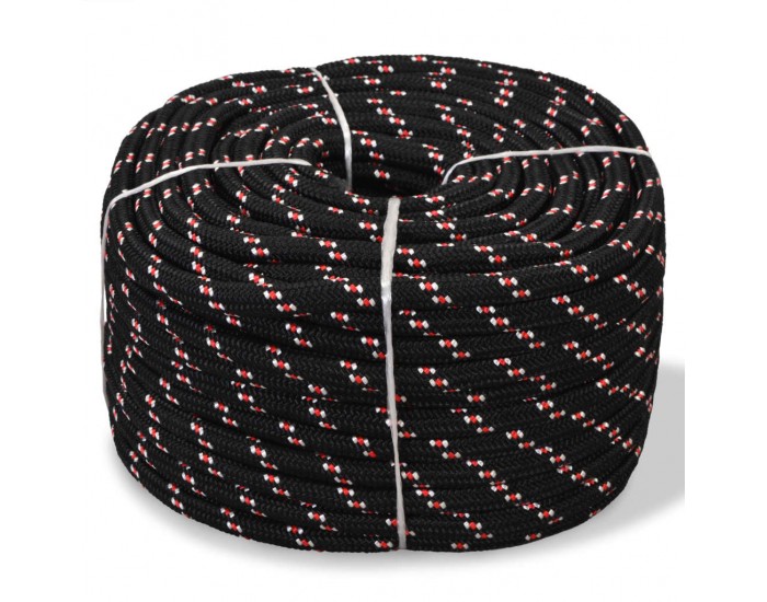 Sonata Морско въже, полипропилен, 6 мм, 500 м, черно -