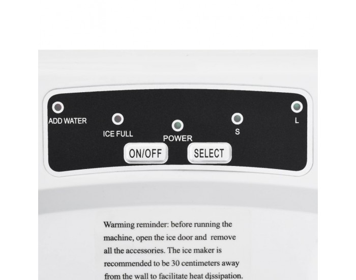 Sonata Ледогенератор, бял, 1,4 л, 15 кг/24 часа -