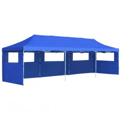 Sonata Сгъваема шатра с 5 странични стени, 3x9 м, синя - Външни съоражения