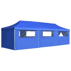 Sonata Сгъваема шатра с 8 странични стени, 3x9 м, синя - Външни съоражения
