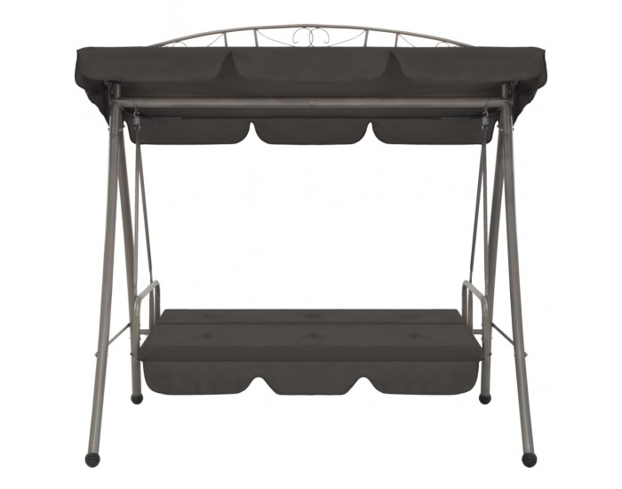 Sonata Градинска люлка с навес, антрацит, 198x120x205 см, стомана -