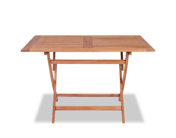 Sonata Сгъваема градинска трапезна маса, 120x70x75 см, тиково дърво -