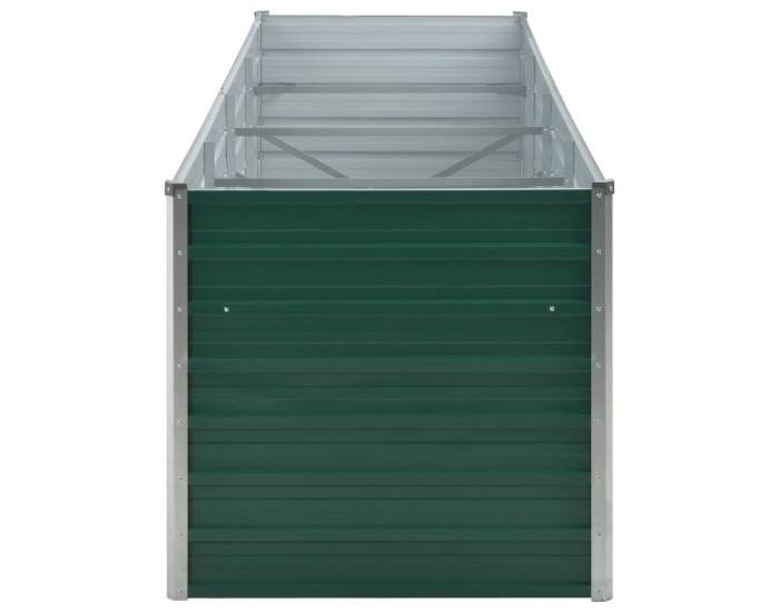 Sonata Градински плантер, поцинкована стомана, 320x80x77 см, зелен -