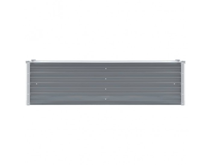 Sonata Градински плантер, поцинкована стомана, 160x40x45 см, сив -