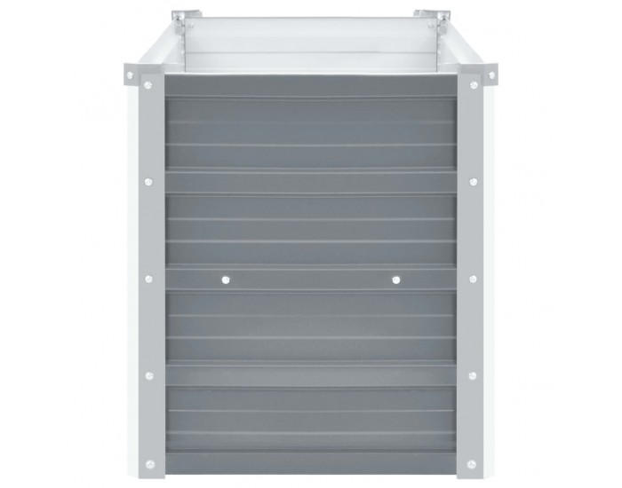 Sonata Градински плантер, поцинкована стомана, 160x40x45 см, сив -