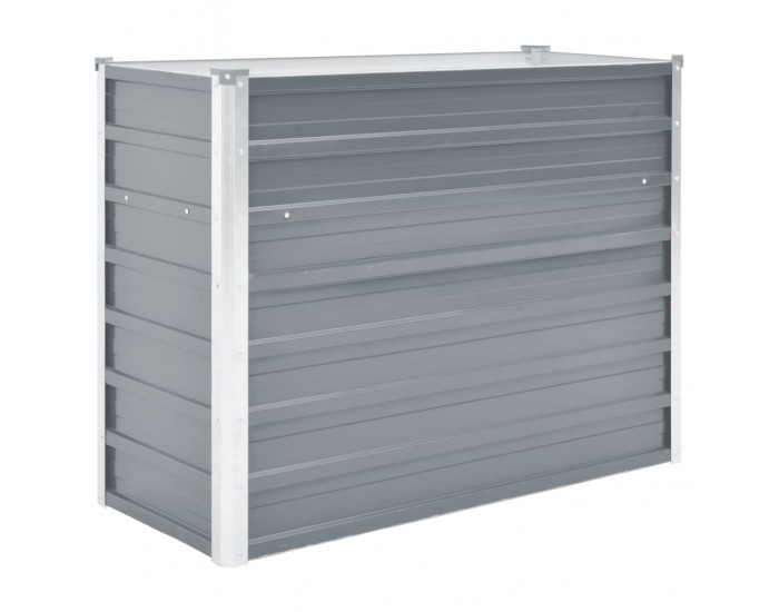 Sonata Градински плантер, поцинкована стомана, 100x40x77 см, сив -