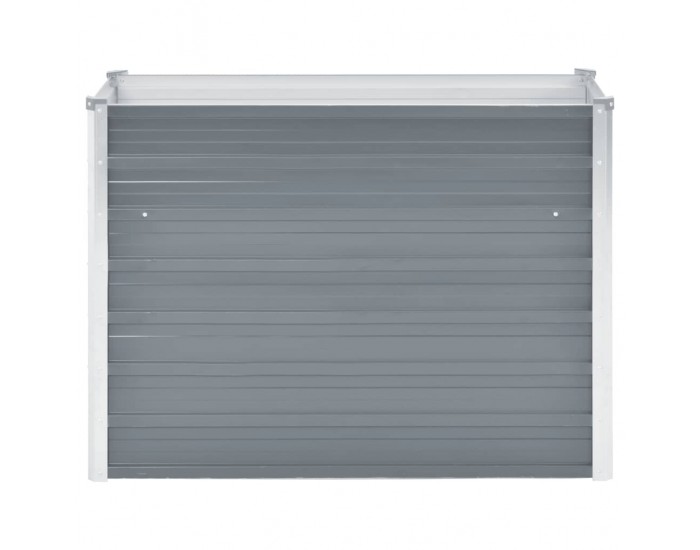 Sonata Градински плантер, поцинкована стомана, 100x40x77 см, сив -