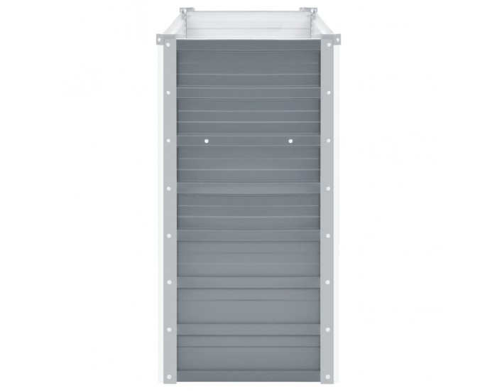 Sonata Градински плантер, поцинкована стомана, 100x40x77 см, сив -