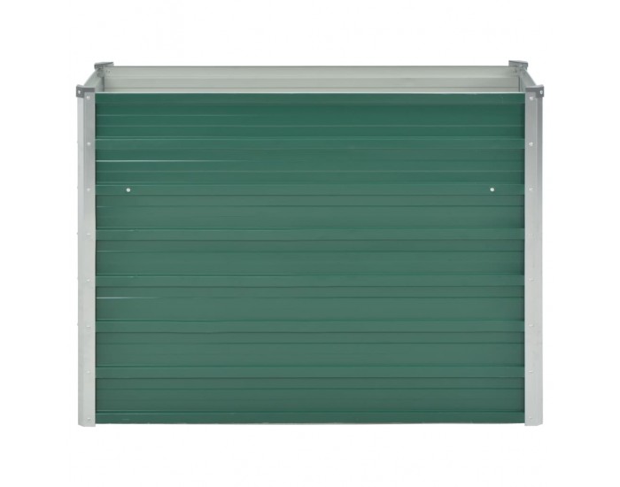 Sonata Градински плантер, поцинкована стомана, 100x40x77 см, зелен -