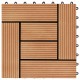 Sonata 11 бр декинг плочки, WPC, 30x30 см, 1 кв.м., цвят тик - Sonata 11 бр декинг плочки, WPC, 30x30 см, 1 кв.м., цвят тик -