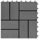 Sonata 11 бр декинг плочки, WPC, 30x30 см, 1 кв.м., сиви - Sonata 11 бр декинг плочки, WPC, 30x30 см, 1 кв.м., сиви -