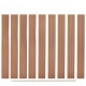 Sonata Резервни WPC дъски за ограда, 9 бр, 170 см, кафяви -