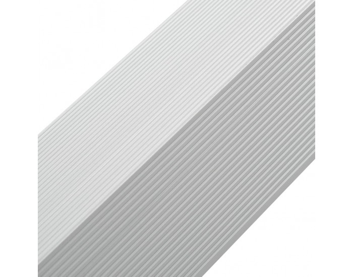 Sonata 5 бр ъглови профили за декинг, алуминиеви, 170 см, сребристи -