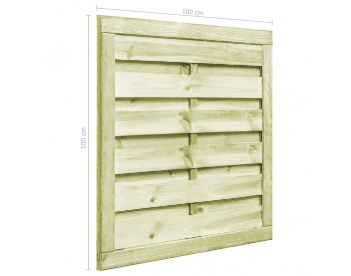 Sonata Градинска порта, FSC импрегниран бор, 100x100 см, зелена -