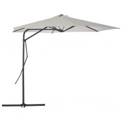 Sonata Градински чадър със стоманен прът, 300 см, пясъчен - Градина