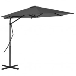 Sonata Градински чадър със стоманен прът, 300 см, антрацит - Градина