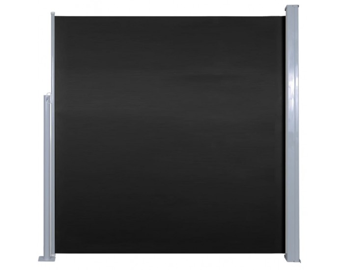 Sonata Прибираща се странична тента, 140х300 см, черна -