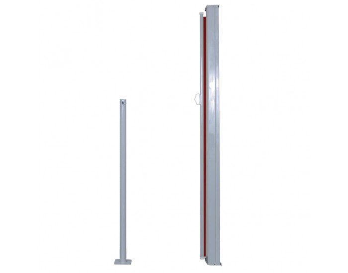 Sonata Прибираща се странична тента, 140х300 см, червена -