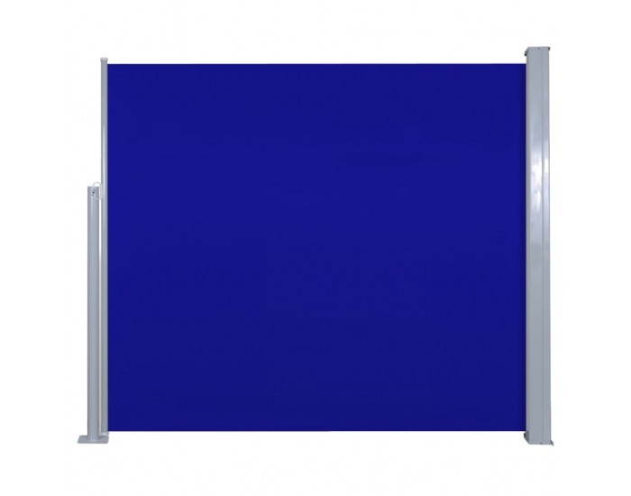 Sonata Прибираща се странична тента, 120х300 см, синя -