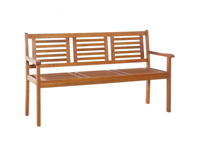 Sonata 3-местна градинска пейка, 150 cм, евкалиптово дърво масив - Sonata 3-местна градинска пейка, 150 cм, евкалиптово дърво масив -