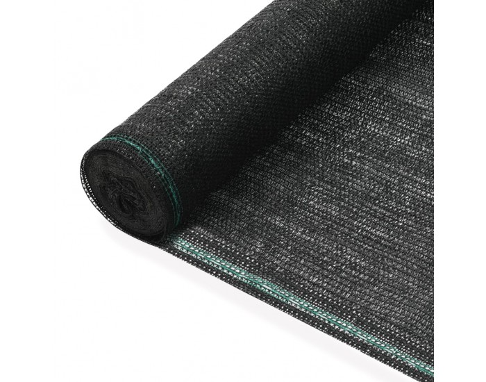 Sonata Тенис екран, HDPE, 1,2x50 м, черен -