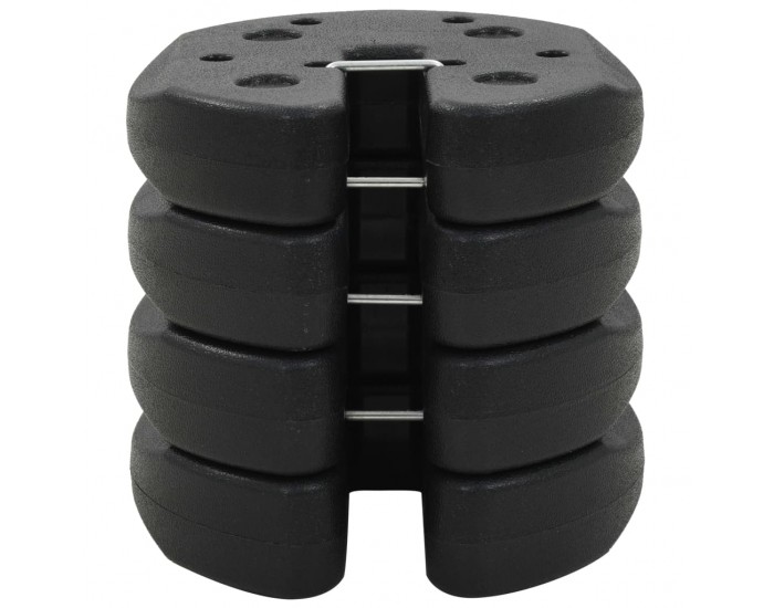 Sonata Тежести за укрепване на шатри, 4 бр, черни, 220x30 мм, бетон - Sonata Тежести за укрепване на шатри, 4 бр, черни, 220x30 мм, бетон -