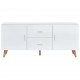Sonata Бюфет, бял, 160x40x70 см, МДФ - Sonata Бюфет, бял, 160x40x70 см, МДФ -