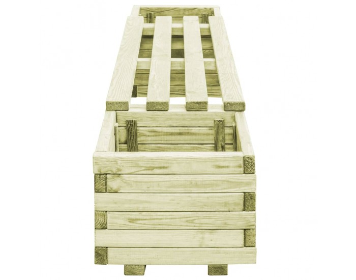 Sonata Градинска пейка със саксии, FSC импрегнирана борова дървесина -