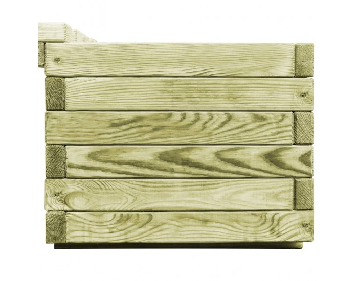 Sonata Градинска пейка със саксии, FSC импрегнирана борова дървесина -