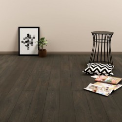 Sonata Самозалепващи подови дъски, 4,46 м², PVC, тъмнокафяви - Материали за декорация