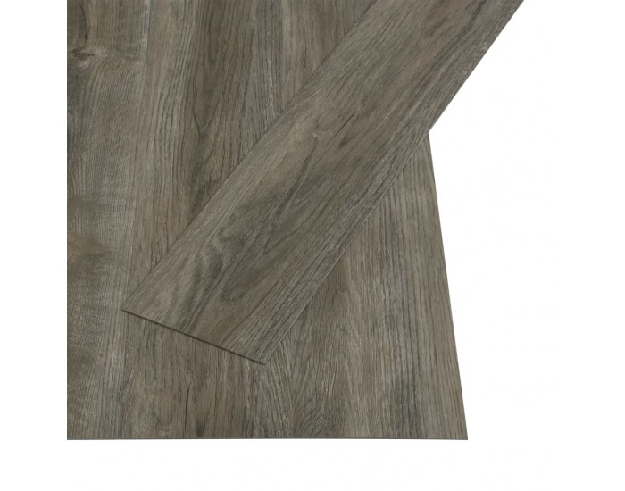 Sonata Самозалепващи подови дъски, 4,46 м², 3 мм, PVC, сиво и кафяво -