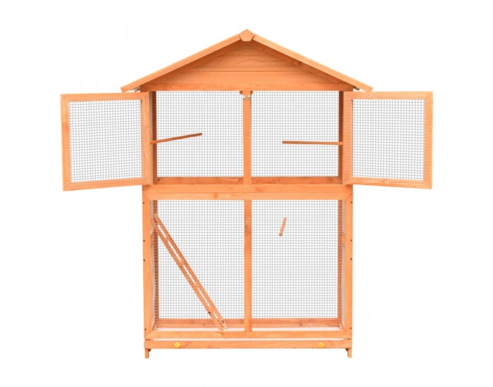 Sonata Клетка за птици, чам и ела масив, 120x60x168 см -