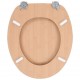 Sonata Тоалетна седалка с нормално затваряне, МДФ капак, дизайн бамбук -