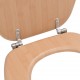 Sonata Тоалетна седалка с нормално затваряне, МДФ капак, дизайн бамбук -