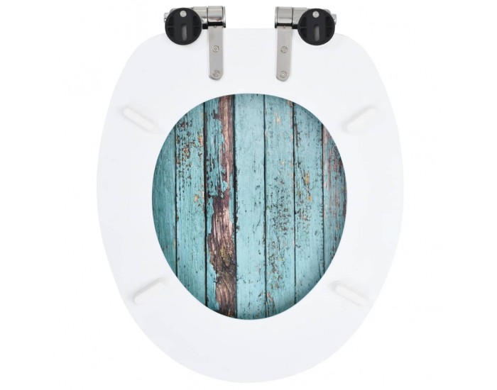 Sonata Тоалетна седалка с плавно затваряне, МДФ капак, винтидж дизайн -