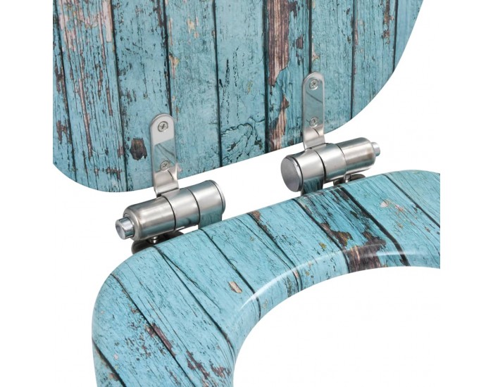 Sonata Тоалетна седалка с плавно затваряне, МДФ капак, винтидж дизайн -