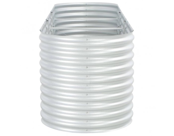 Sonata Градински плантер, 320x80x81 см, поцинкована стомана, сребрист -