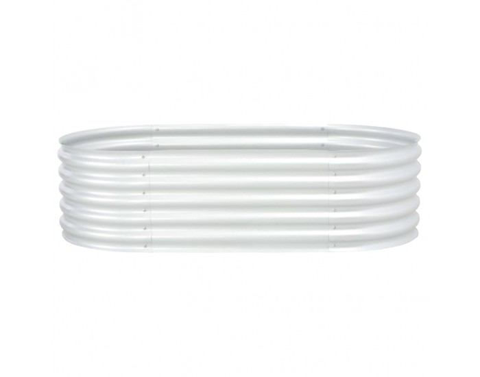 Sonata Градински плантер, 160x80x44 см, поцинкована стомана, сребрист -