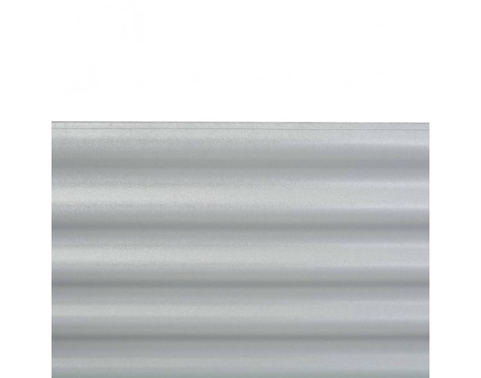 Sonata Градински плантер, 160x80x44 см, поцинкована стомана, сребрист -