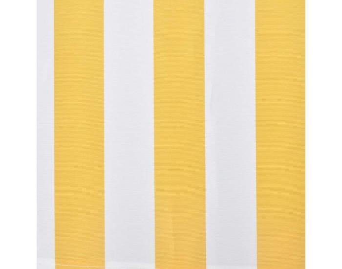 Sonata Сгъваема тента с ръчно задвижване, 300 см, жълто/бяло -