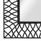 Sonata Градинско стенно огледало с рамка, 50x80 см, черно -